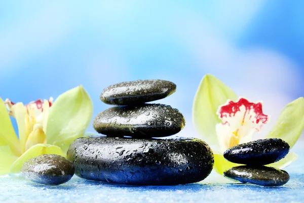 Spa stones with steam — Stock Photo, Image