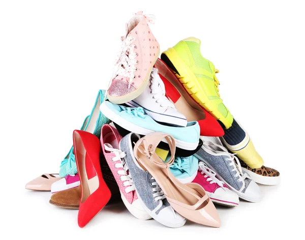 Vários sapatos femininos — Fotografia de Stock