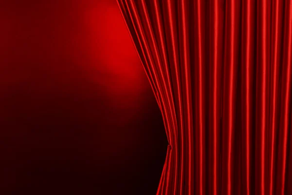 Red Curtain on red background — Stock Photo, Image