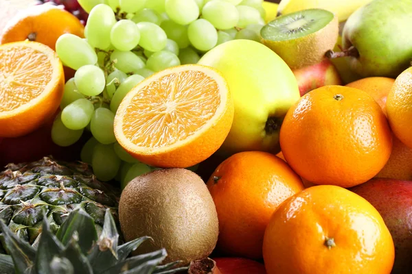 Assortment of exotic fruits close-up — Stock Photo, Image