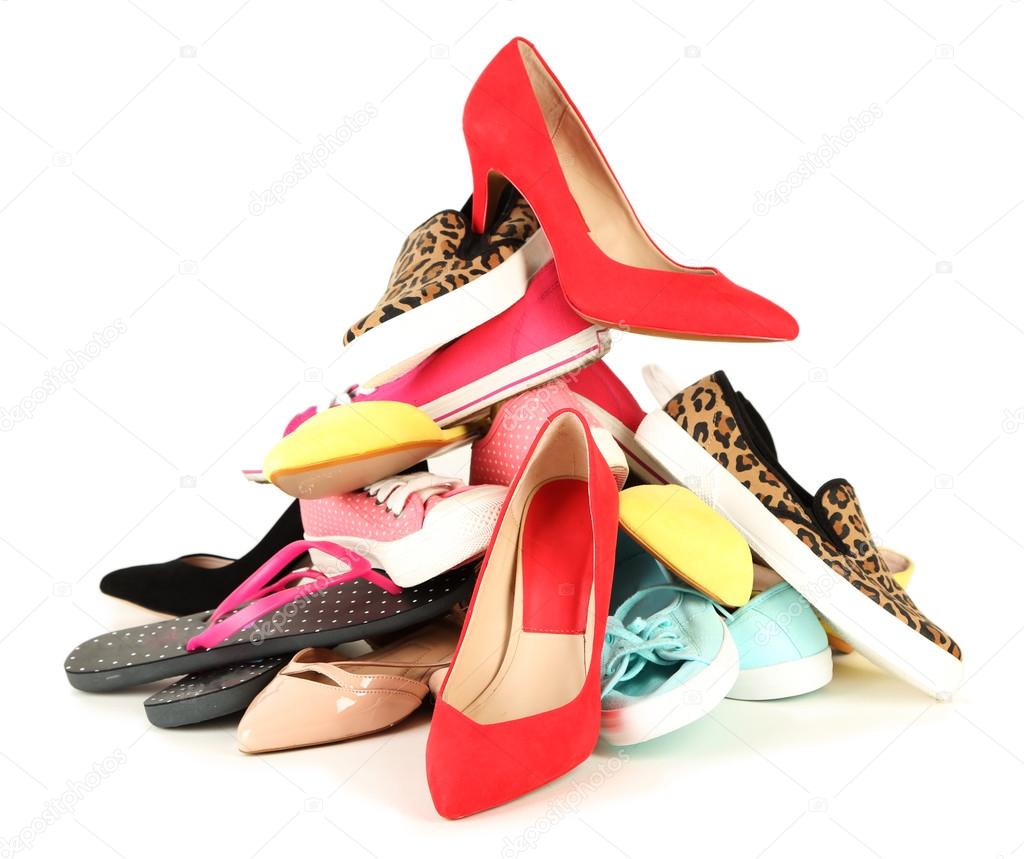Various female shoes