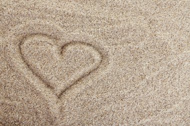 Deniz kum zemin üzerine resim