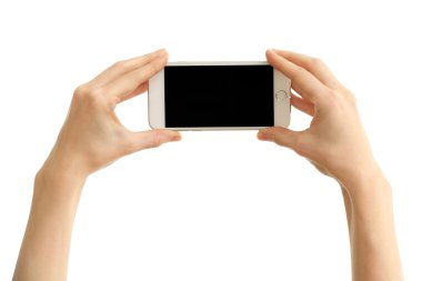 el mobil akıllı telefon tutarak