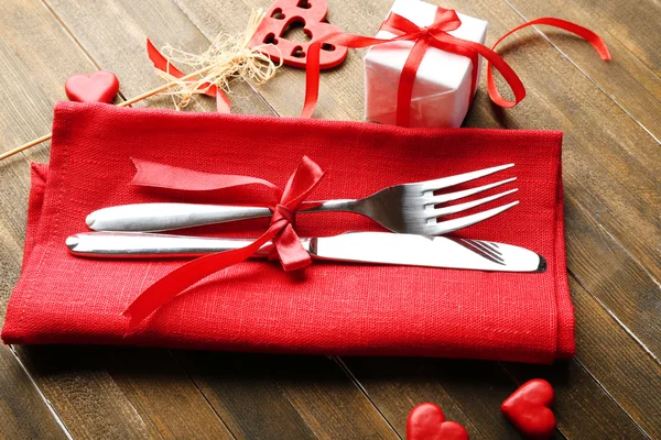 Table de fête pour la Saint-Valentin — Photo