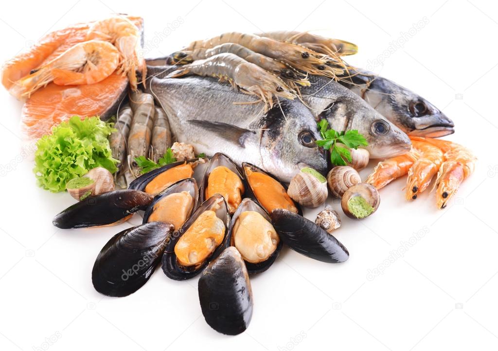 Fresh fish and other seafood