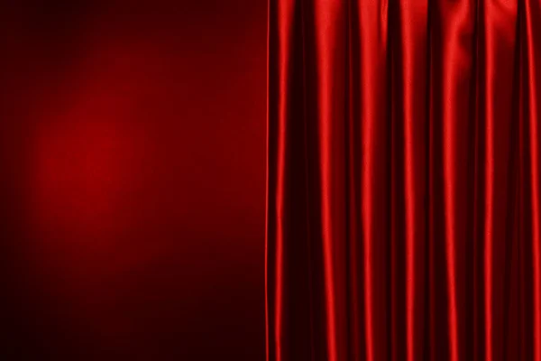 Red Curtain on red background — Stock Photo, Image