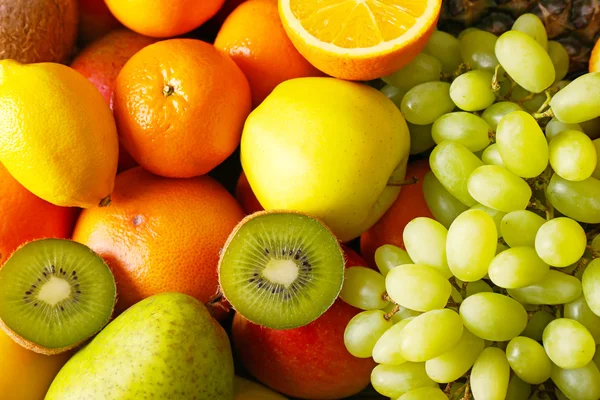 Assortment of exotic fruits close-up — Stock Photo, Image