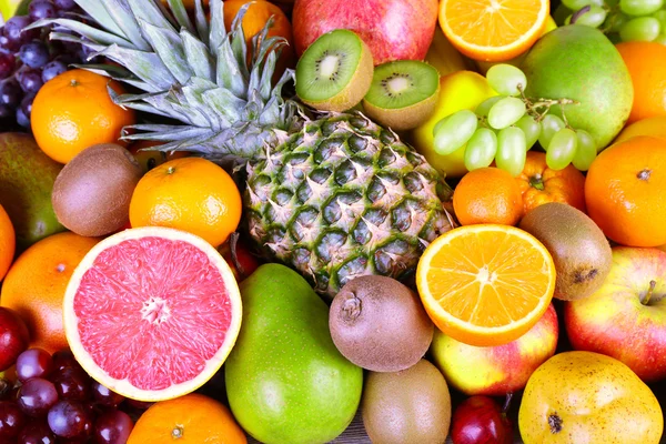 다양 한 이국적인 과일 클로즈업 — 스톡 사진