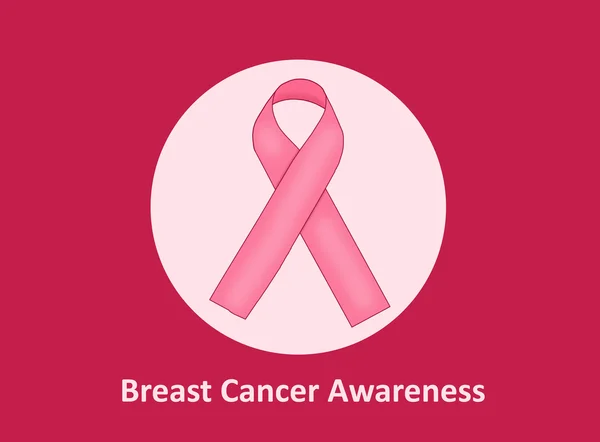Plakát povědomí o rakovině prsu — Stock fotografie
