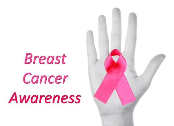 Plakát povědomí o rakovině prsu — Stock fotografie