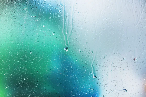 Glass with natural water drops — Stock Photo, Image