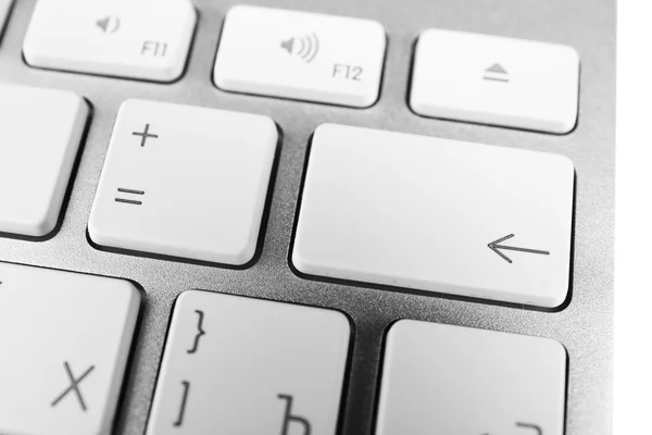 Tangentbordet på modern laptop på nära håll — Stockfoto