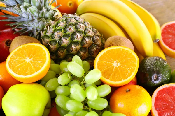 Assortment of exotic fruits close-up — Stock Photo, Image