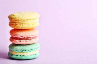 Yumuşak renkli macaroons