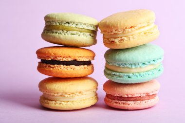 Yumuşak renkli macaroons