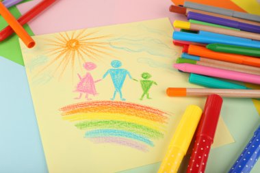 Çocuk tarafından yapılan çizim