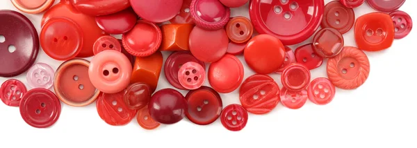 Colorful sewing buttons isolated on white — Stock Photo, Image