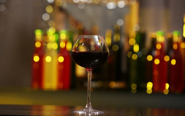 Glas Rotwein — Stockfoto