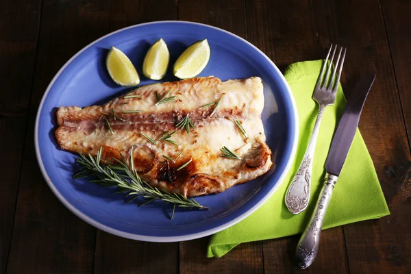 Pangasius fillet with rosemary — Stock Photo, Image