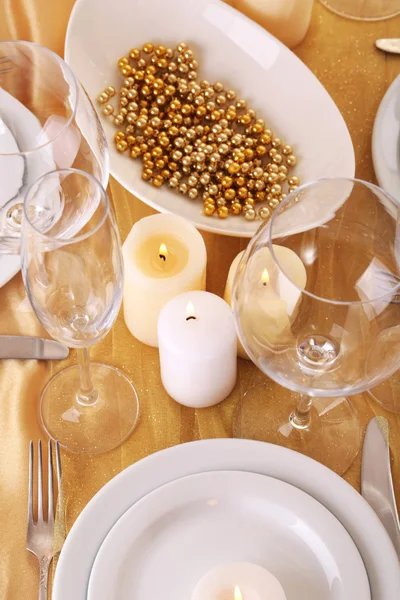 아름 다운 휴일 테이블 설정 — 스톡 사진