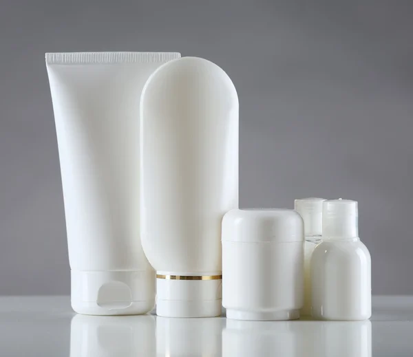 Group of cosmetic bottles — Stock Photo, Image