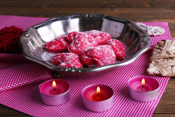 Cookies in form of heart — Stock Photo, Image