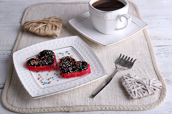 Cookies in form of heart — Stock Photo, Image