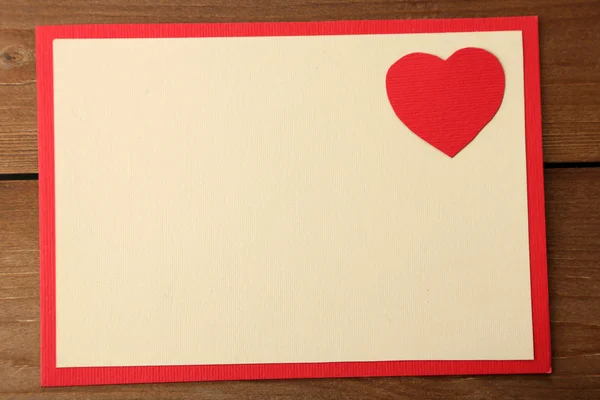 Post card with heart — Stock Photo, Image