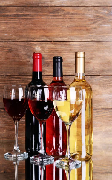 Different wine on table — Stock Photo, Image