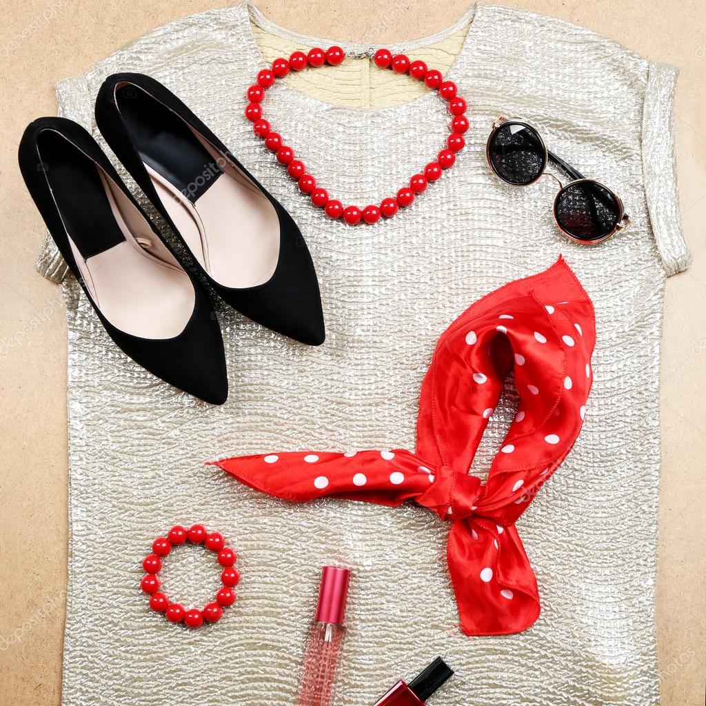 Fashionable clothing and accessories — Stock Photo © belchonock 63967011