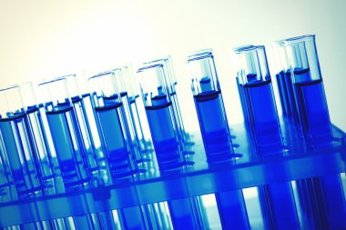 Test tüpleri yakın çekim