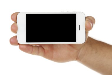 el mobil akıllı telefon tutarak