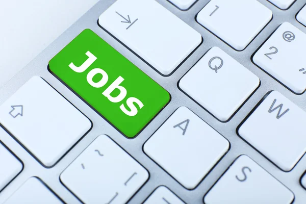 Close up of Jobs keyboard button — Stock Photo, Image