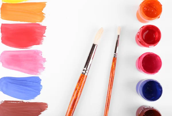 Kleurrijke penseelstreken — Stockfoto