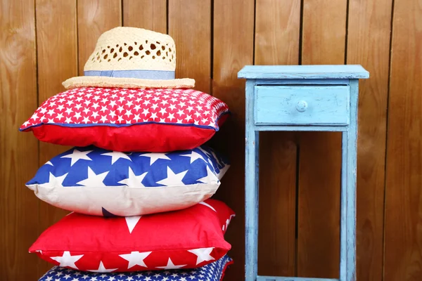 Hill of colorful pillows — Stock Photo, Image