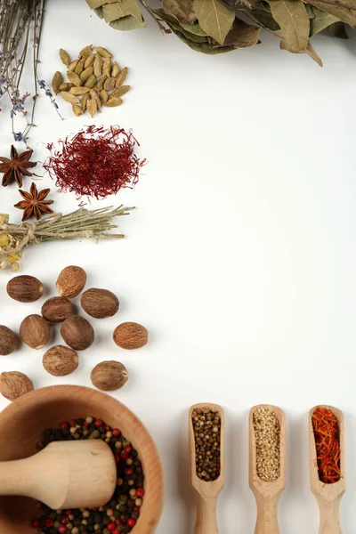 Different spices and herbs — Stock Photo, Image