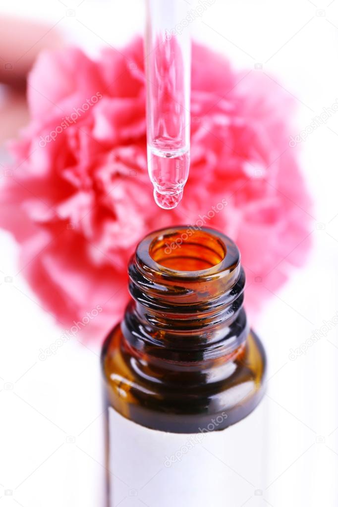 Dropper bottle of perfume