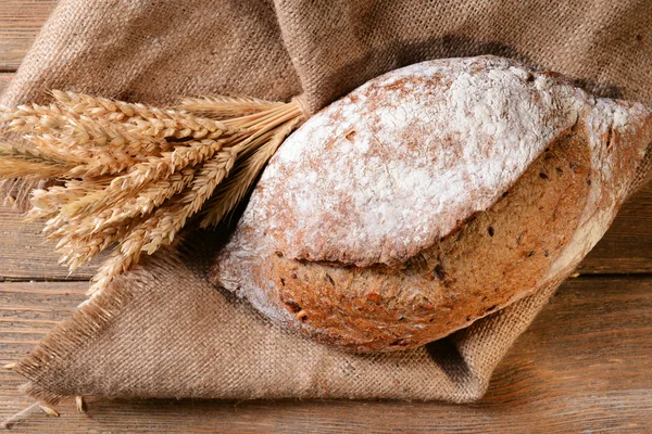 Tasty bread on table close-up — Stock Photo, Image