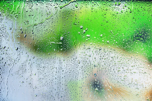 Glass with natural water drops — Stock Photo, Image