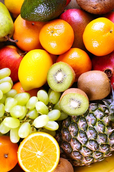 Assortiment de fruits exotiques gros plan — Photo