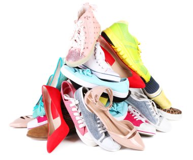 çeşitli kadın ayakkabı