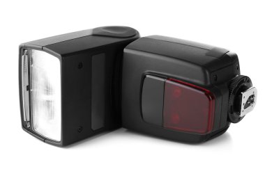 Kamera flaşı beyaz üzerine izole edildi