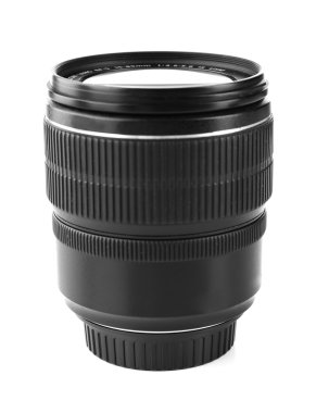 Beyaz izole kameranın lens