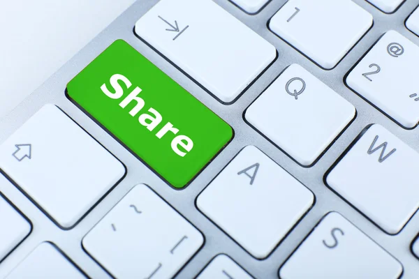 Close up of Share keyboard button — Stock Photo, Image