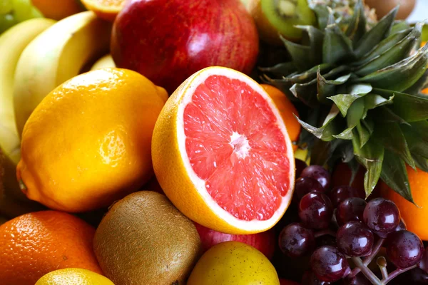 Assortment of exotic fruits close-up — Stock Photo, Image