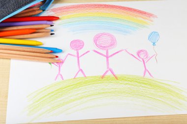 Çocuk tarafından yapılan çizim