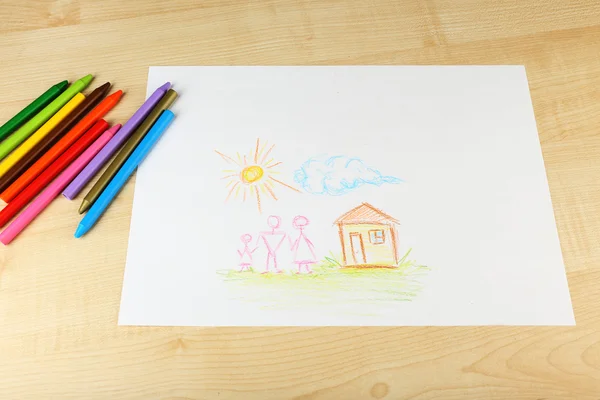 Zeichnung von Kind — Stockfoto