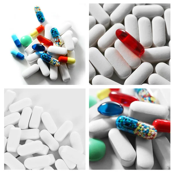 Pills collage — Stock Photo, Image