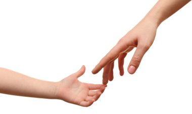 Çocuk ve anne eller
