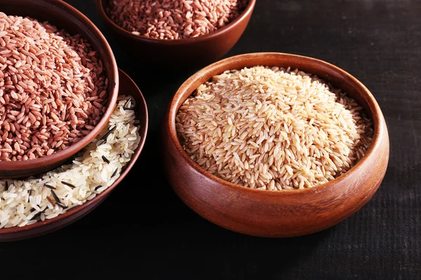 Diferentes tipos de arroz — Foto de Stock